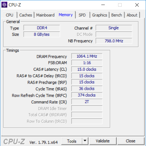 CPU-Z - RAM